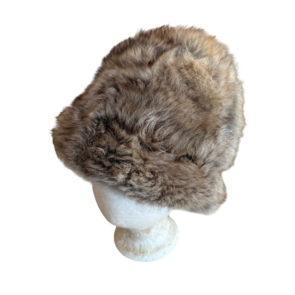 Vintage Fur Winter Hat Trapper Style‎ Warm Cozy